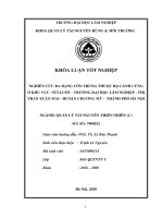 Nghiên cứu đa dạng côn trùng thuộc bọ cánh cứng ở khu vực núi luốt trường đại học lâm nghiệp thị trấn xuân mai huyện chương mỹ thành phố hà nội 