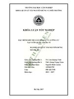 Đặc điểm khu hệ loài bò sát và lưỡng cư tại vườn quốc gia ba vì 