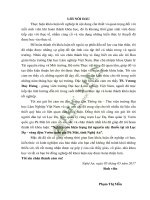 Nghiên cứu hiện trạng tài nguyên cây thuốc tại xã lục dạ vùng đệm vườn quốc gia pù mát tỉnh nghệ an 