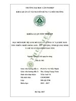 Đặc điểm khu hệ loài bò sát và lưỡng cư tại khu bảo tồn thiên nhiên đồng sơn kỳ thượng tỉnh quảng ninh và đề xuất giải pháp bảo tồn 