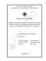 Nghiên cứu đánh giá ảnh hưởng của nhà máy sản xuất tinh bột sắn phú mỹ tới chất lượng môi trường nước khu vực xã phong phú huyện tân lạc tỉnh hòa bình 
