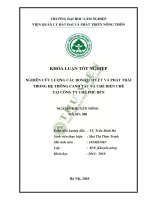 Nghiên cứu lượng các bon tích lũy và phát thải trong hệ thống canh tác và chế biến chè tại công ty chè phú bền 