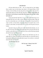 Nghiên cứu đặc điểm của khu hệ thú và ảnh hưởng của người dân đến tài nguyên thú tại VQG pù mát tỉnh nghệ an 