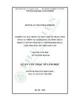 Nghiên cứu đặc điểm cấu trúc một số trạng thái rừng tự nhiên tại vườn quốc gia phou khao khouay huyện thapabat tỉnh bolikhamxay cộng hòa dân chủ nhân dân lào 