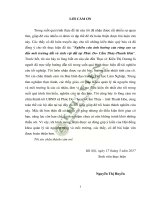 Nghiên cứu ảnh hưởng của rừng cao su đến môi trường đất và sinh vật đất tại phúc do cẩm thủy thanh hóa 