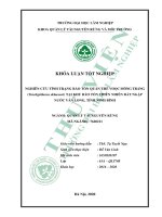 Nghiên cứu tình trạng bảo tồn quần thể vooc mông trắng trachypithecus delacouri tại khu bảo tồn thiên nhiên đất ngập nước vân long tỉnh ninh bình 