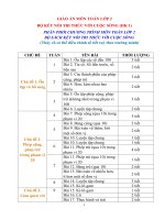 Giáo án toán lớp 2 bộ kết nối tri thức với cuộc sông (học kì 1, chất lượng)