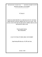 Đánh giá sinh trưởng của một số loài cây bản địa trồng dưới tán rừng thông mã vĩ ở lục ngạn bắc giang làm cơ sở chuyển hóa rừng thông thuần loài thành rừng hỗn loài 
