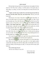 Nghiên cứu hiện trạng và phân bố các loài thú hoang dã quý hiếm tại khu bảo tồn thiên nhiên xuân liên tỉnh thanh hóa 