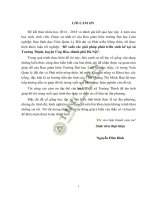 Đề xuất các giải pháp phát triển sinh kế tại xã trường thịnh huyện ứng hòa thành phố hà nội 