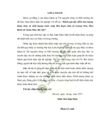 Đánh giá đặc điểm lưu lượng dòng chảy và chất lượng nước sông bùi đoạn chảy từ lương sơn hòa bình tới xuân mai hà nội 