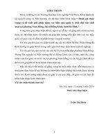 Đánh giá thực trạng và đề xuất giải pháp nâng cao hiệu quả quản lý chất thải rắn sinh hoạt tại phường nam hồng thị xã hồng lĩnh tỉnh hà tĩnh 