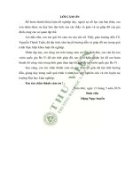 Nghiên cứu một số bệnh hại lá thường gặp trên cây làm thuốc và đưa ra biện pháp phòng trừ tại vườn quốc gia ba vì 