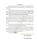 Nghiên cứu một số đặc điểm lâm học của loài trà hoa vàng pêtêlô camellia petelotii merr sealy tại vườn quốc gia tam đảo tỉnh vĩnh phúc 