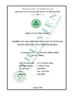 Nghiên cứu đặc điểm hệ thực vật xã xuân lộc huyện thường xuân tỉnh thanh hóa 