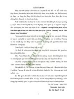 Nghiên cứu đặc điểm phân bố và tình hình gây trồng các loài cây làm gia vị tại xã cúc phương huyện nho quan tỉnh ninh bình 