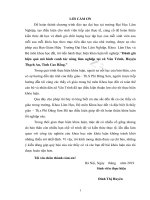 Đánh giá hiệu quả mô hình canh tác nông lâm nghiệp tại xã vân trình huyện thạch an tỉnh cao bằng 