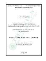 Nghiên cứu hoa văn trang trí trong công trình kiến trúc gỗ cổ việt nam 