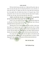 Nghiên cứu kiến thức bản địa về sử dụng cây thuốc của người dân tộc cao lan tại xã hòa cuông huyện trấn yên tỉnh yên bái 