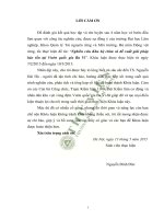 Nghiên cứu khu hệ chim và đề xuất giải pháp bảo tồn tại vườn quốc gia ba vì 