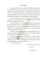 Nghiên cứu ảnh hưởng đến môi trường nước từ các hoạt động của khu công nghiệp bắc vinh xã hưng đông thành phố vinh tỉnh nghệ an 