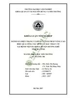 Đánh giá hiện trạng và đề xuất giải pháp nâng cao hiệu quả công tác quản lý rác thải y tế tại bệnh viện đa khoa huyện hương khê tỉnh hà tĩnh 