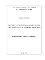 Thực hiện chính sách thi đua, khen thưởng trên địa bàn Quận 12, Thành phố Hồ Chí Minh