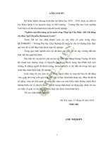 Nghiên cứu khả năng xử lý nước sông nhuệ tại cầu diễn hà nội bằng cây rau ngổ enydra fluctuans lour 