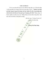 Nghiên cứu đánh giá hiện trạng tài nguyên đa dạng sinh học nhằm đề xuất các giải pháp phát triển du lịch sinh thái tại vườn quốc gia vũ quang hà tĩnh 