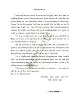 Nghiên cứu kiến thức bản địa của người dân trong sử dụng thực vật làm thuốc tại khu bảo tồn thiên nhiên pù luông tỉnh thanh hóa 