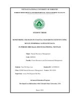 Monitoring changes in coastal mangrove extents using multi temporal satellite data in period 2000 march 2018 in hai phong vietnam 