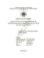 Nghiên cứu đề xuất các biện pháp phòng trừ một số loài sâu hại cây thông tại ban quản lý rừng đặc dụng huyện nam đàn 