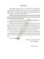 Nghiên cứu đề xuất giải pháp phát triển mô hình sinh kế góp phần thích ứng với biến đổi khí hậu tại vùng đệm khu bảo tồn pù luông xã phú lệ huyện quan hóa tỉnh thanh hóa 