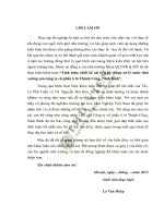 Tính toán thiết kế cải tiến hệ thống xử lý nước thải xưởng sơn công ty cổ phần ô tô thành công ninh bình 
