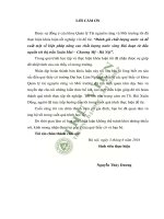 Đánh giá chất lượng nước và đề xuất một số biện pháp nâng cao chất lượng nước sông bùi đoạn từ đầu nguồn tới thị trấn xuân mai chương mỹ hà nội 