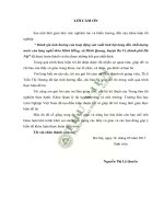 Đánh giá ảnh hưởng của hoạt động sản xuất tinh bột dong đến chất lượng nước của làng nghề thôn minh hồng xã minh quang huyện ba vì thành phố hà nội 