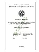Đánh giá đặc điểm chất lượng nước sông cấm đoạn chảy từ huyện an dương tới hồng bàng thành phố hải phòng 
