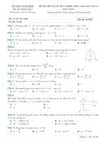 Đề thi thử tốt nghiệp THPT năm 2021 môn Toán có đáp án - Sở GD&ĐT Ninh Bình (Lần 2)