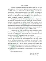 Nghiên cứu mối liên hệ giữa độ chặt với một số tính chất lý học của tầng đất mặt ở rừng trồng keo tai tượng acacia mangium wild xã trường sơn lương sơn hòa bình 