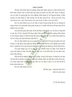 Đánh giá hiện trạng chất lượng nước sông chanh đoạn chảy qua huyện vụ bản tỉnh nam định 