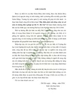 Đặc điểm phát sinh dòng chảy và xói mòn từ đường lâm nghiệp tại ba vì hà nội 