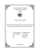 Nghiên cứu kỹ thuật nhân nuôi và thành phần thức ăn hươu sao cervus nippon temminch 1838 ở xã cúc phương ninh bình 