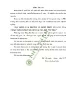 Đặc điểm sinh trưởng và phát triển của các loài thuộc chi dendrocalamus tại cầu hai phú thọ 