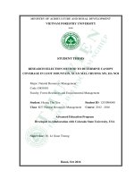 Research selection method to determine canopy coverage in luot mountain xuan mai chuong my ha noi 