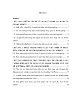 Người đại diện của doanh nghiệp theo luật doanh nghiệp năm 2020 