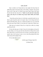 Nghiên cứu đề xuất một số giải pháp quản lý lửa rừng cho xã thành long huyện thạch thành tỉnh thanh hóa 