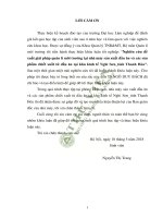 Nghiên cứu đề xuất giải pháp quản lí môi trường tại nhà máy sản xuất dầu ăn và các sản phẩm chiết xuất từ dầu ăn tại khu kinh tế nghi sơn tỉnh thanh hóa 