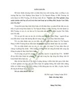 Nghiên cứu thử nghiệm công nghệ ủ phân sinh học để xử lý rác thải sinh hoạt tại xã đồng khê huyện văn chấn tỉnh yên bái 