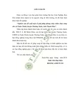 Nghiên cứu đề xuất một số giải pháp phòng cháy chữa cháy rừng cho xã xuân chinh huyện thường xuân tỉnh thanh hóa 