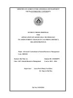 Application of geospatial technology to assess forest changes in cao phong district hoa binh province 